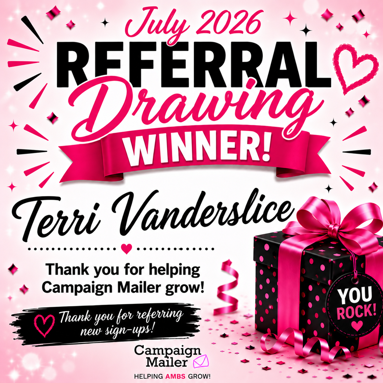 June 2026 Referral Drawing Winner: Eleanor Walsh